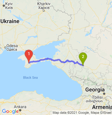 Маршрут из Симферополя в Кочубеевское