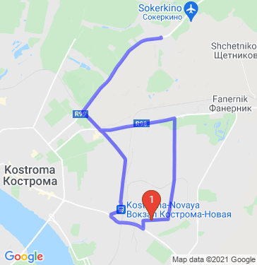 Маршрут по Костроме