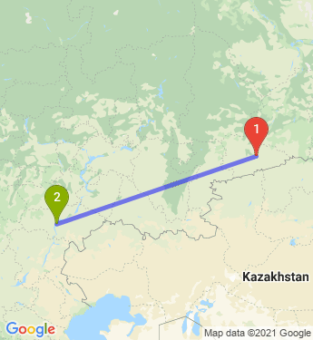 Маршрут из Кургана в Саратов