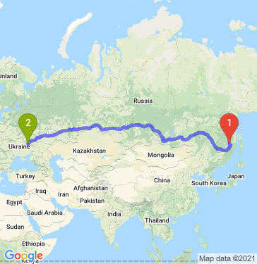 Маршрут из Комсомольска-на-Амуре в Белгород