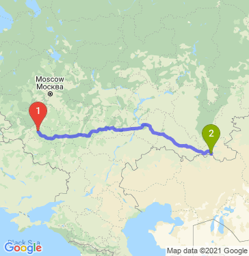 Маршрут из Орла в Новотроицка