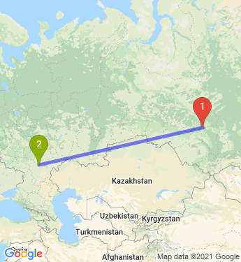 Маршрут из Томска в Елань