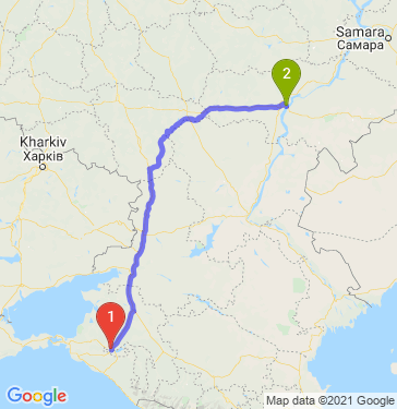 Маршрут из Краснодара в Саратов