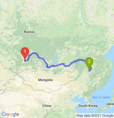 Маршрут из Абакана в Благовещенск