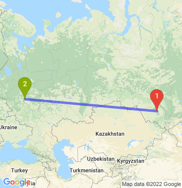 Маршрут из Барнаула в Красногорский р-наш