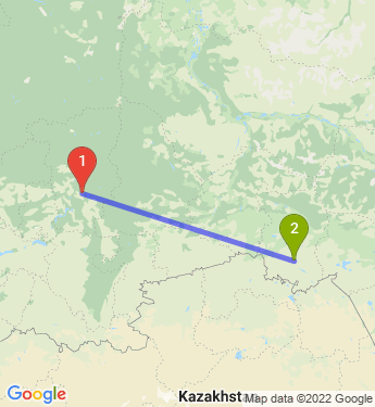 Маршрут из Перми в Омск