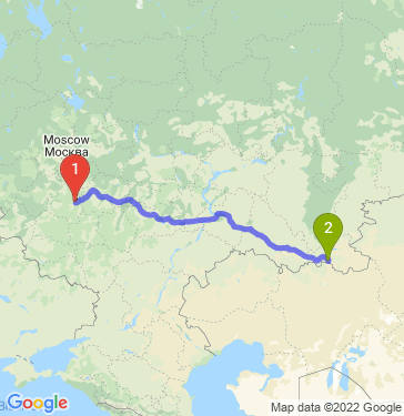 Маршрут из Новомосковска в Новотроицка