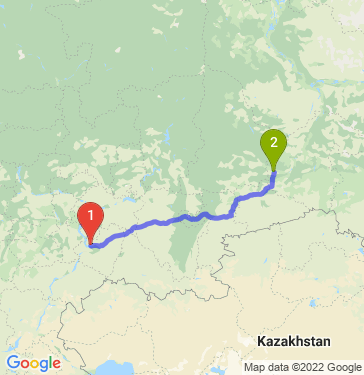 Маршрут из Тольятти в Тюмень