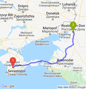 Маршрут из Симферополя в Ростов-на-Дону