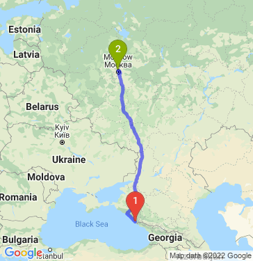 Маршрут из Сочи в 
