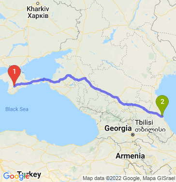 Маршрут из Симферополя в Махачкалу