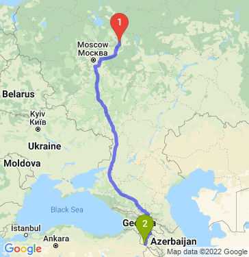 Маршрут из Иванова в Вагаршапата