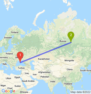 Маршрут из Симферополя в 