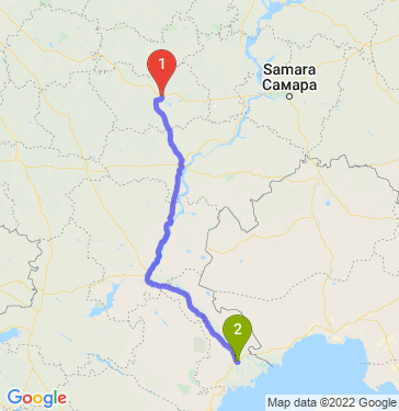 Маршрут из Пензы в Астрахань