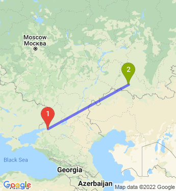Маршрут из Батайска в Новосергиевку