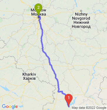 Маршрут из Волгодонска в Москву