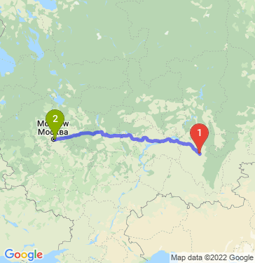 Маршрут из Уфы в Реутов