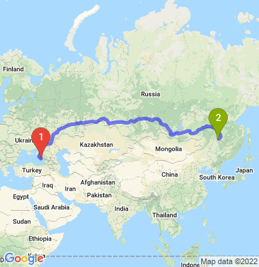 Маршрут из Сочи в Благовещенск