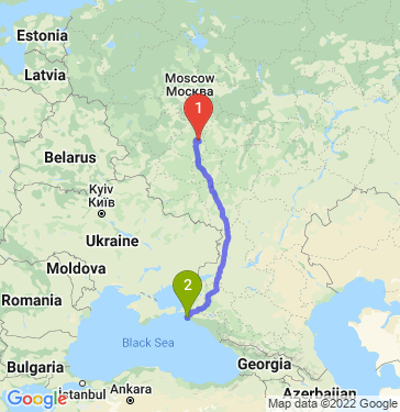 Маршрут из Новомосковска в Су-Псех