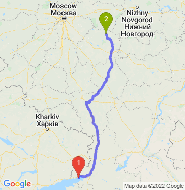 Маршрут из Таганрога в Клоково