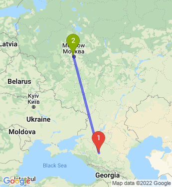 Маршрут из Ставрополя в Химки