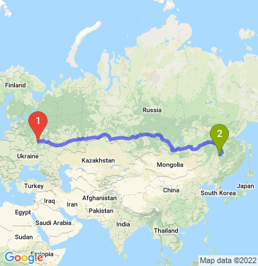 Маршрут из Тулы в Благовещенск