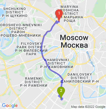 Маршрут по Москве