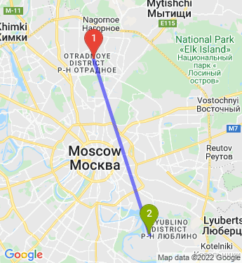 Маршрут по Москве