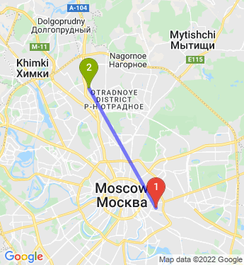 Маршрут по Москве