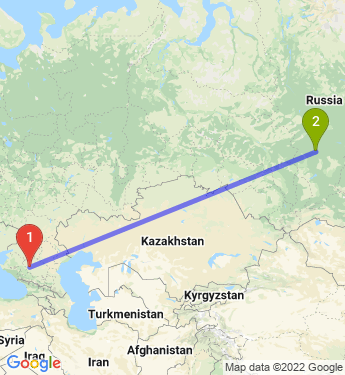 Маршрут из Ставрополя в Пировское
