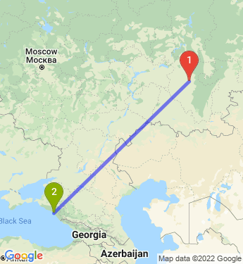 Маршрут из Уфы в Туапсе