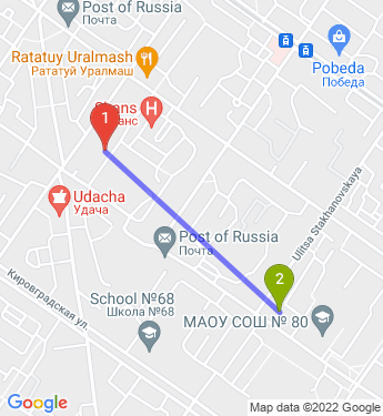 Маршрут по Екатеринбургу