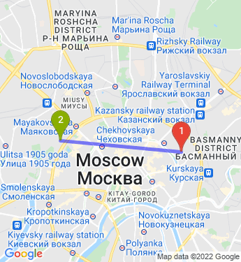 Маршрут по Москве