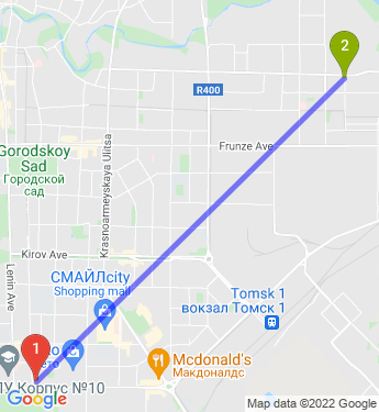 Маршрут по Томску
