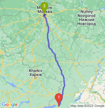 Маршрут из Батайска в Москву