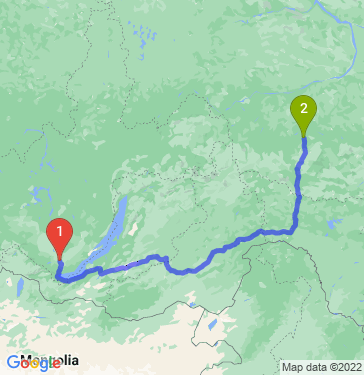 Маршрут из Ангарска в Алдан