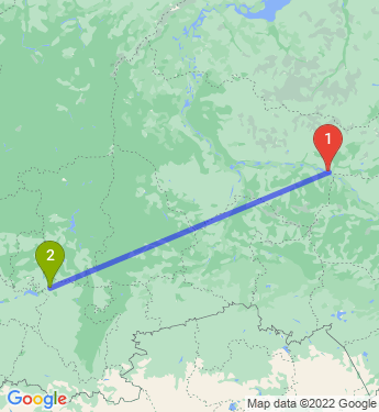 Маршрут из Нижневартовска в Нефтекамска