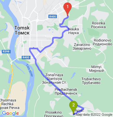 Маршрут по Томску