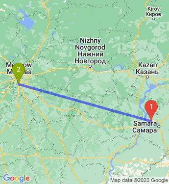 Маршрут из Тольятти в Подольск