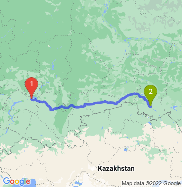 Маршрут из Набережных Челнов в Омск