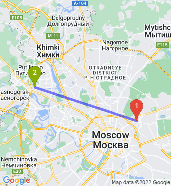 Маршрут по Москве