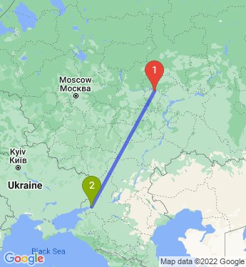 Маршрут из Чебоксар в Крыма