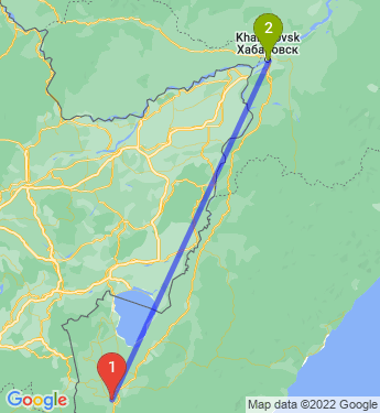 Маршрут из Уссурийска в Хабаровск