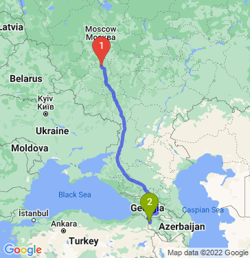 Маршрут из Тулы в Гюмри