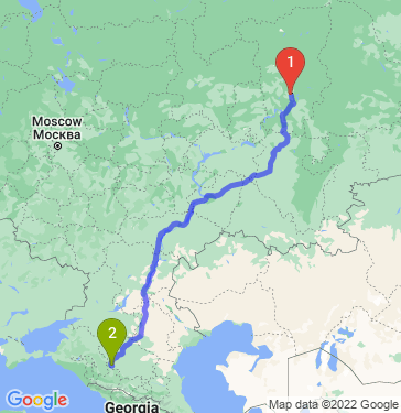 Маршрут из Перми в Невинномысска