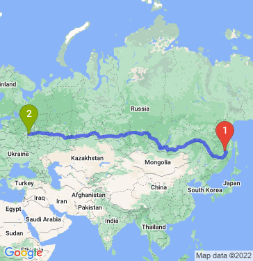 Маршрут из Комсомольска-на-Амуре в Москву