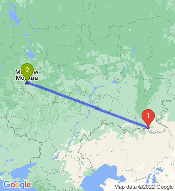 Маршрут из Орска в Нагорное