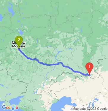 Маршрут из Орска в Нагорное