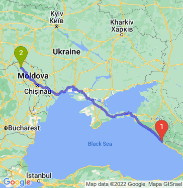 Маршрут из Сочи в Братушанов