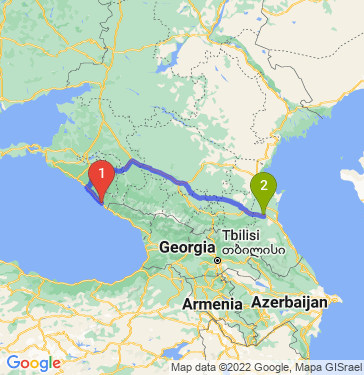 Маршрут из Сочи в Кизилюрта